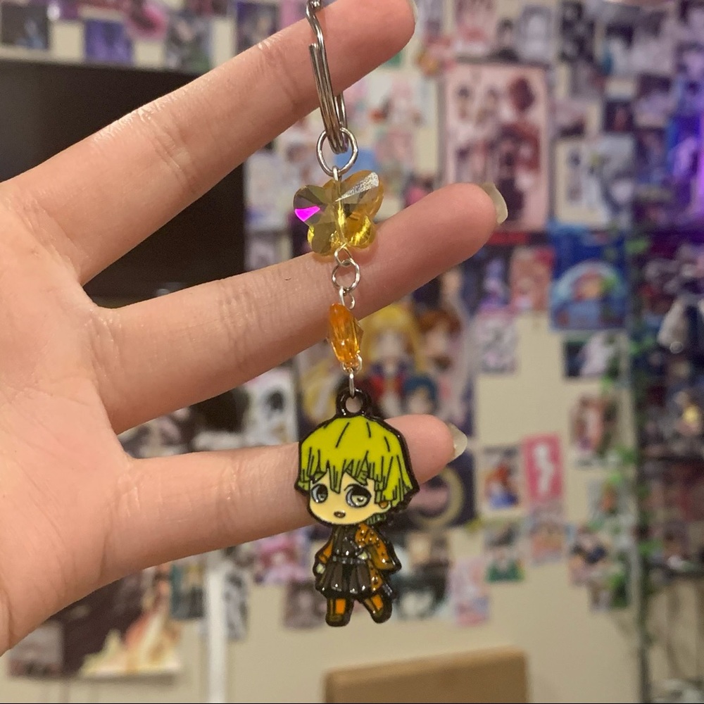 Zenitsu Agatsuma from demon slayer keychain